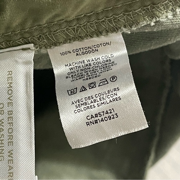 Loft Olive Green Tie Waist Pocket Skirt Style 585866 Size 4 - Picture 3 of 8